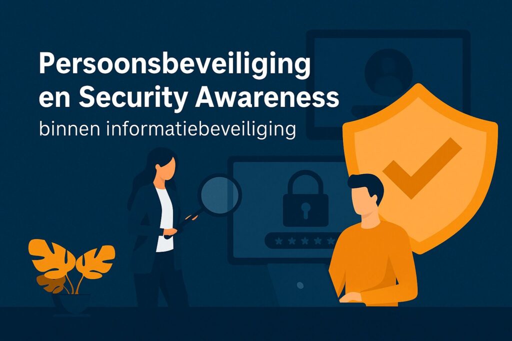 Illustratie van persoonsbeveiliging en security awareness binnen informatiebeveiliging